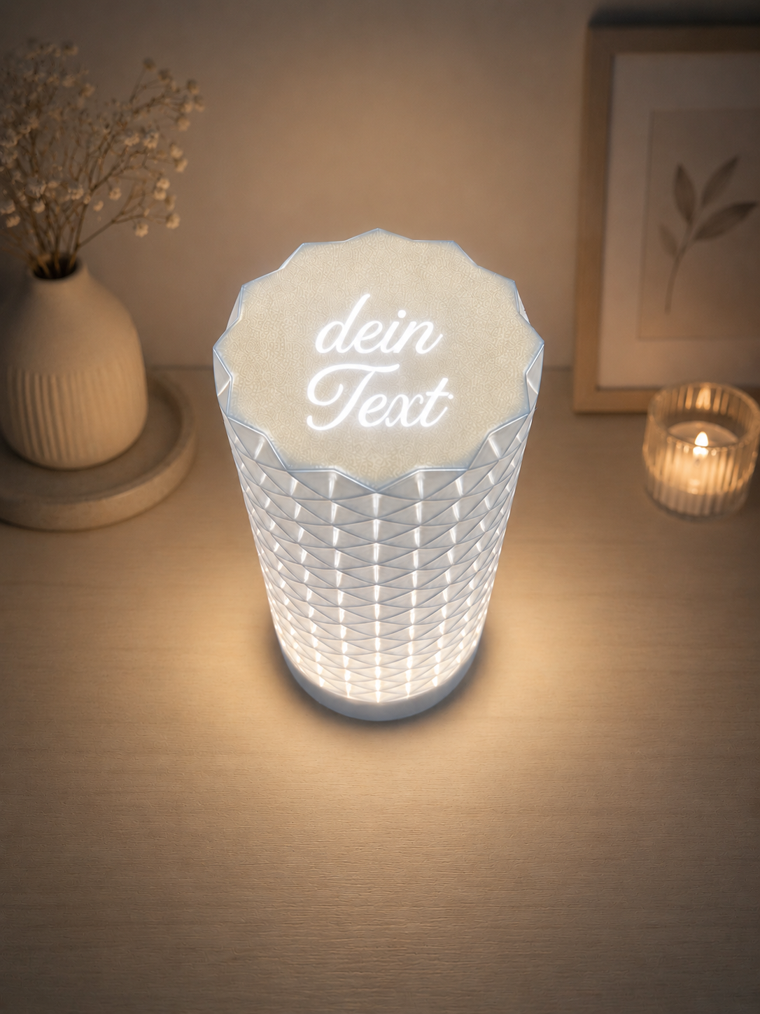 3D-gedruckte Lampe LINEA – Ansicht 1