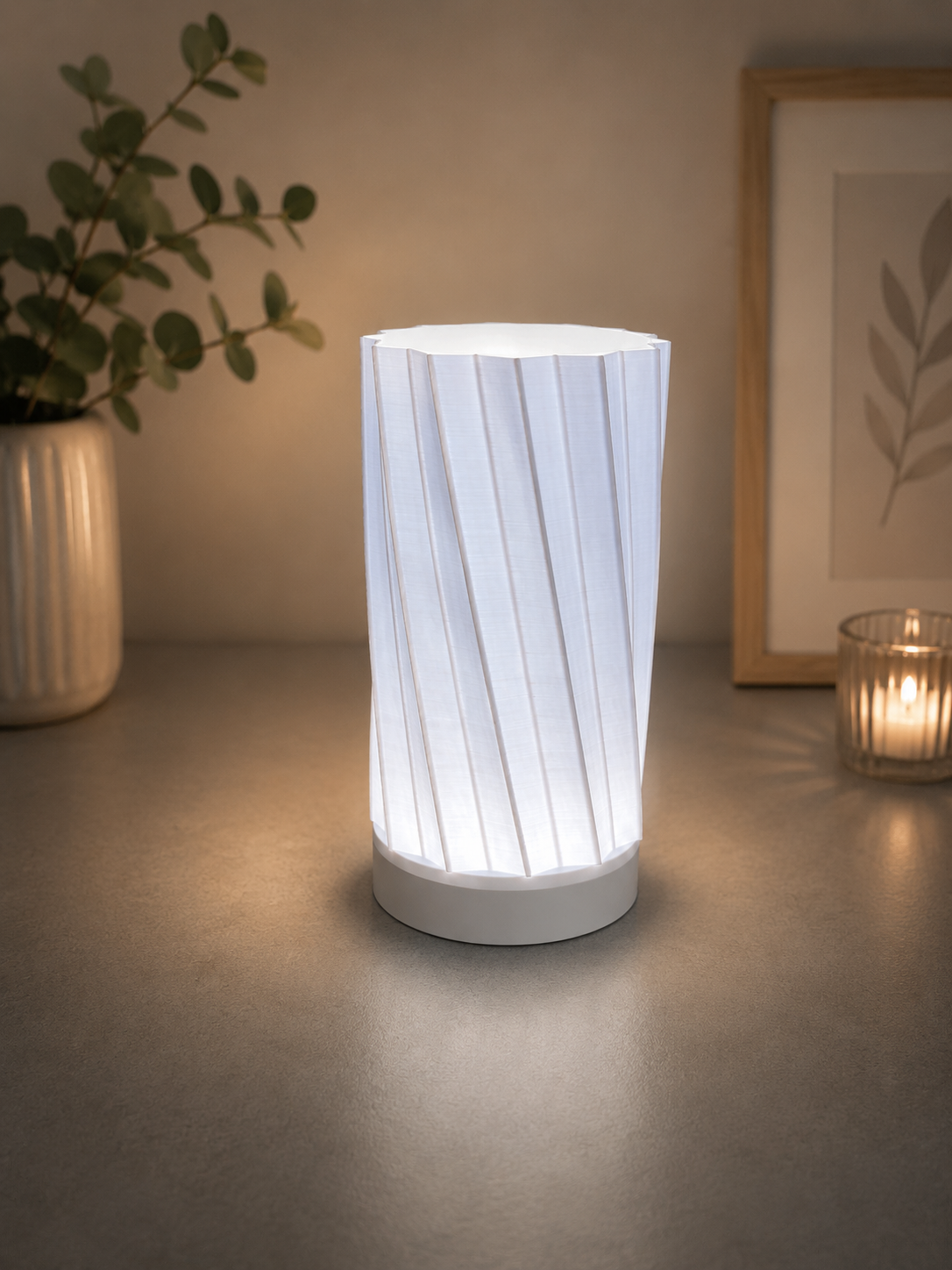 3D-gedruckte Lampe TWISTA – Ansicht 1