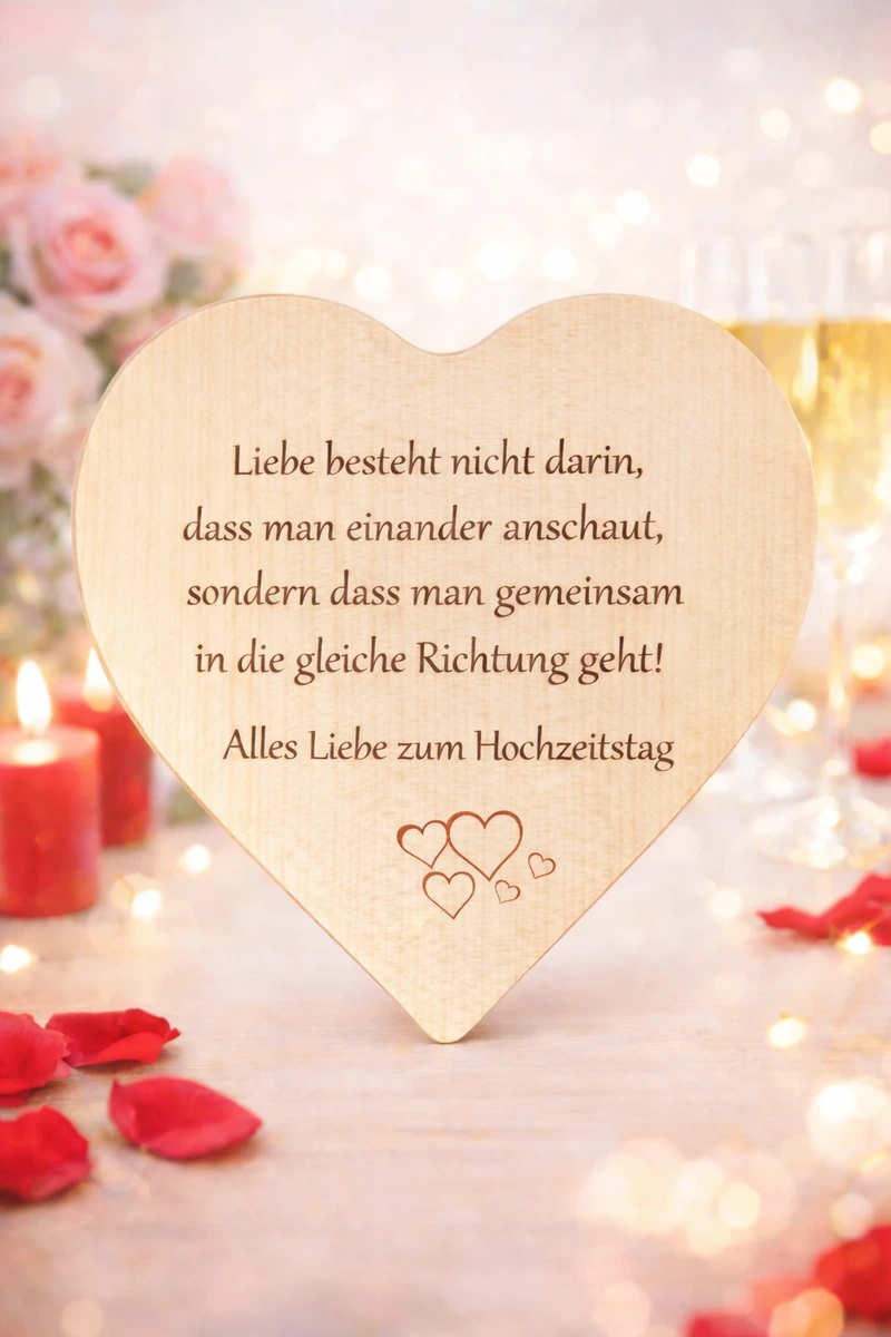 Herz Holz Dekoration
